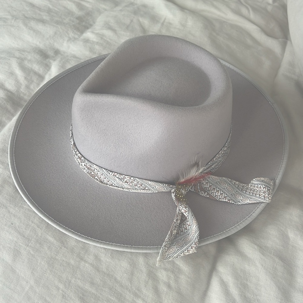 Anthropologie Grey Fedora